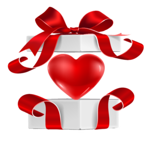 Heart-in-gift-box-transparent-ground