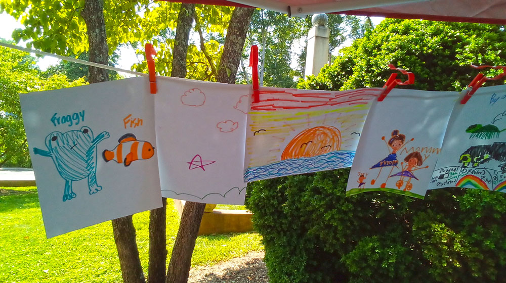 At the Palmyra Arts Festival, kids donated some of their wonderful artwork to help us tell the story of CASA kids. 6.12.23